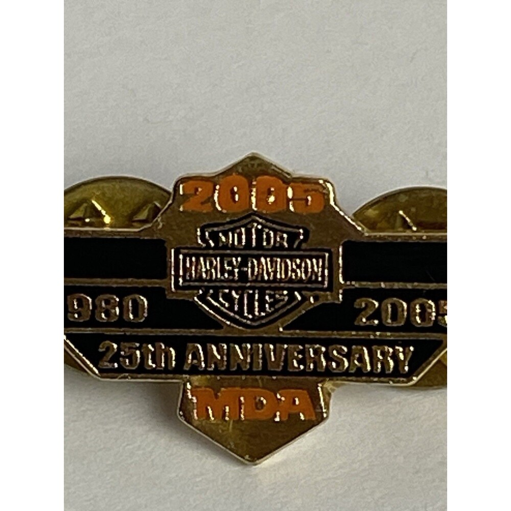 Vintage 1980-2005 Harley Davidson Motorcycles MDA 25th Anniversary Pin